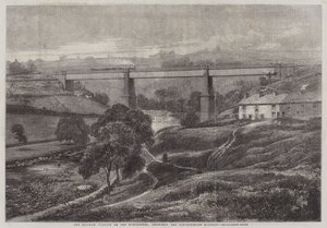 A Mottram viadukt a manchesteri, sheffieldi és lincolnshire-i vasúton alkotó: Richard Principal Leitch
