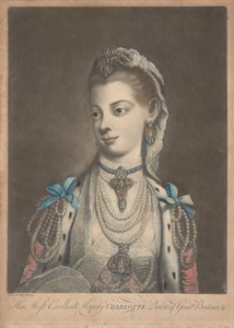 Charlotte királynő, 1762 körül (nyomtatott)