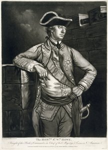 A Honble. Sr. Wm. Howe, Bath lovagja és őfelsége amerikai haderőinek főparancsnoka