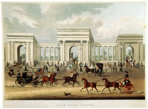 "Hyde Park Corner", 1828 alkotó: Richard Rosenberg
