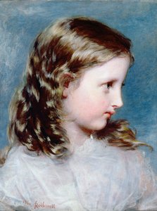 Egy lány feje, 1860 (panel)