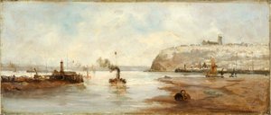 „Világítótorony Cardiff dokkjain kívül”, 1861-1916 alkotó: Richard Short