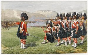 A 93. sutherlandi hegyvidékiek a balaclavai csatában 1854. október 25-én: The Thin Red Line, 1854 (wc papíron)
