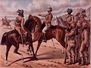 The Corps of Guides, 1895 körül (színes litó) alkotó: Richard Simkin