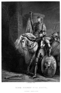 V. Henrik király 1387-14220, Harfleur előtt, 19. század. alkotó: Richard Westall