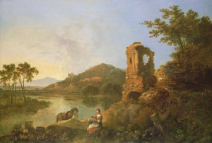 Cicero villája (olaj, vászon) alkotó: Richard Wilson