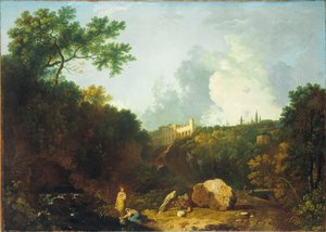 Távoli kilátás Maecenas tivoli villájára alkotó: Richard Wilson