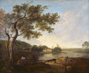 Olasz folyó jelenet figurákkal alkotó: Richard Wilson