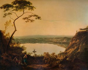 Nemi-tó, 1761, 1938 alkotó: Richard Wilson