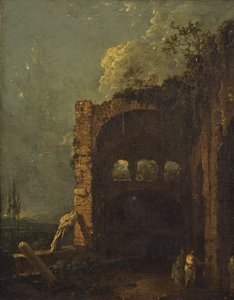 Maecenas Tivoli villája, 1765 körül (olaj, vászon) alkotó: Richard Wilson