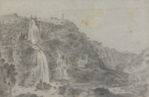 A vízesés Tivoliban alkotó: Richard Wilson