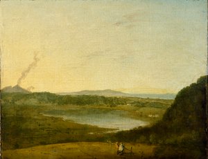 A Lago di Agnano, 1752 alkotó: Richard Wilson