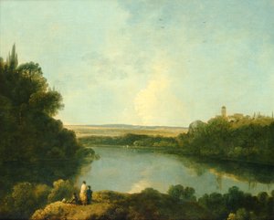 A Nemi-tó Róma közelében, 1760 körül (olaj, vászon) alkotó: Richard Wilson