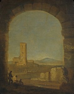 Torre del Fiscale, Róma közelében, Olaszország, 1775 körül (olaj, vászon) alkotó: Richard Wilson