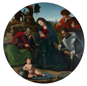Adoration of the Shepherds (oil on panel) alkotó: Ridolfo Ghirlandaio