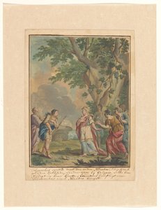 Telemachus és Mentor megérkezik Calypso nimfához Telemachus sorozat (sorozat címe) alkotó: Rienk Keyert