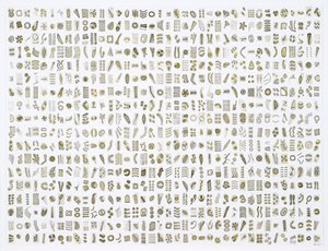 Micrarium No.10 , 2017 (tinta, papír) alkotó: Rika Newcombe