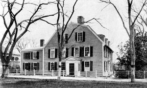 Oliver Wendell Holmes háza Cambridge-ben, Mass., Amerikai Egyesült Államok, 1923.