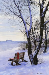 A piros pulóver 2, 2014 (akvarell, papír)