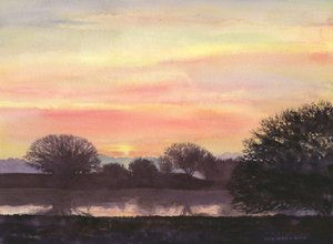 Téli napforduló, 2014 (akvarell, papír) alkotó: Rob Wood