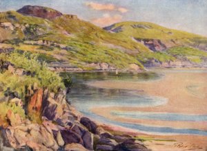 Bejövő árapály, Barmouth közelében (színes litó)