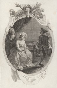 Jelenet A gyengéd férjből, Richard Steele (metszet)