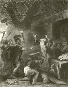 A druidák lemészárlása (metszet)