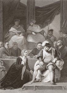 Henrik házasságának tárgyalása, A.H. Payne metszete (litho)