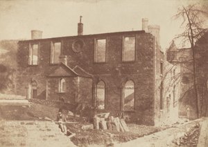Lady Glenorchy kápolnája bontás közben, a Waverley állomás helyén, kb. 1846 (fotó)