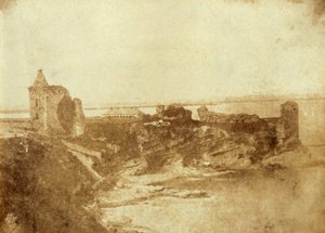 A skóciai Fife-ban található St. Andrews kastély lenyomata. A J. Paul Getty Múzeumból