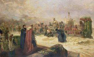 Anglia üdvözli Henry V alkotó: Robert Alexander Hillingford
