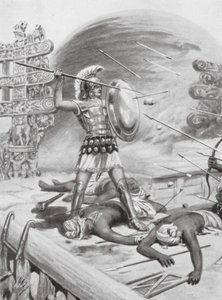 Nagy Sándor hőstette, Kr. e. 326 (litográfia) alkotó: Robert Ambrose Dudley