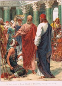 Illusztráció Ernest Nister „Biblia történetéből”, 1910 körül (színes litó) alkotó: Robert Ambrose Dudley