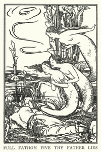 Öt mélyen hazudik apád (litho) alkotó: Robert Anning Bell