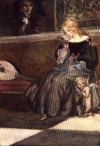 Menj, szép rózsa!, Palgrave Aranykincstárából, 1907-ben (színes litó) alkotó: Robert Anning Bell