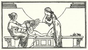 Illusztráció John Keats verseihez (litho) alkotó: Robert Anning Bell