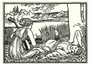 Illusztráció John Keats verseihez: Endymion (litho) alkotó: Robert Anning Bell