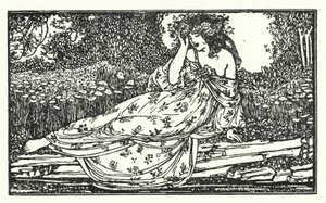 Illusztráció John Keats verseihez: Fragment of an Oda to Maia (litho) alkotó: Robert Anning Bell