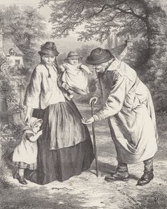 A félénk gyermek (metszet) alkotó: Robert Barnes