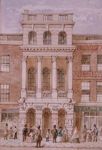 City of London Theatre, Bishopsgate alkotó: Robert Blemell (attr. to) Schnebbelie