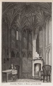 A Crosby Hall nagyszerű kiugró ablaka vagy mélyedése alkotó: Robert Blemell Schnebbelie