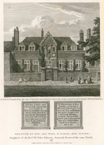 Ralph Davenant tiszteletes, a Whitechapel-i Szent Mária plébánia rektora által alapított iskolák alkotó: Robert Blemell Schnebbelie