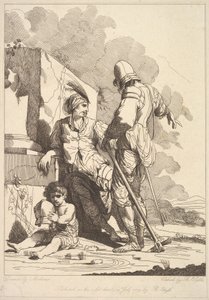 Két katona és egy sisakot tartó gyerek, 1779. július 19.