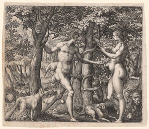 Ádám és Éva, az 1500-as évek vége.