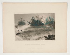 The Rapids Above the Falls of Niagara, illusztráció Nathaniel Parker Willis számára alkotó: Robert Brandard