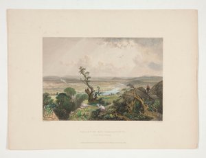 Connecticut völgye (a Holyoke-hegyről), Nathaniel Parker Willis illusztrációja