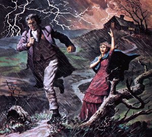 Heathcliff és Cathy, az Üvöltő magasságok című regényből