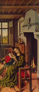 Oltárkép, Santa Barbara szárny, 1438, 1934 alkotó: Robert Campin