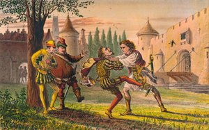 Sebastian: Miért! Ott van neked! És ott! És ott!, c1875