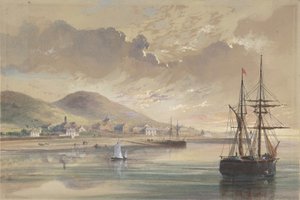 Valentia 1857-1858-ban, az egykori kábel lefektetésekor, 1865-ben. alkotó: Robert Charles Dudley